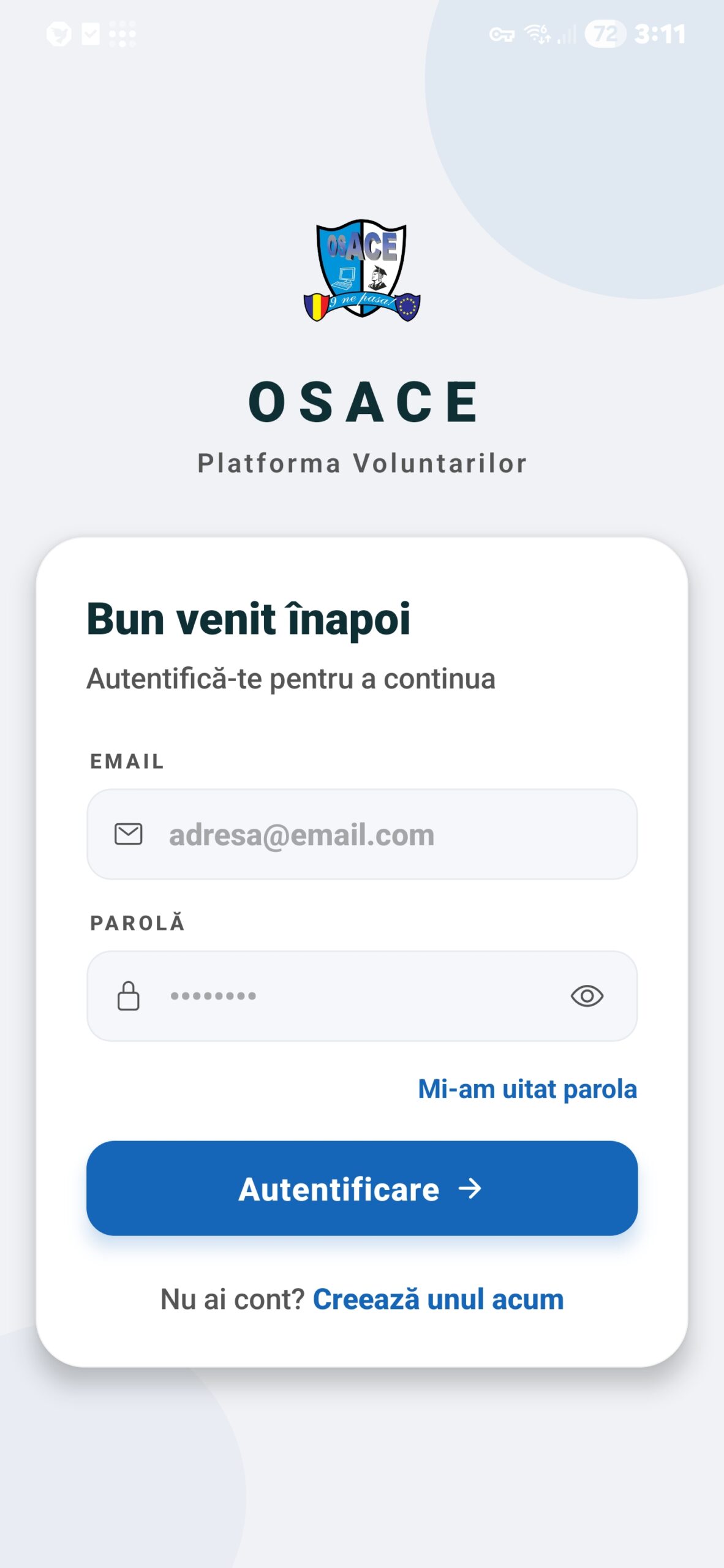Login Screen