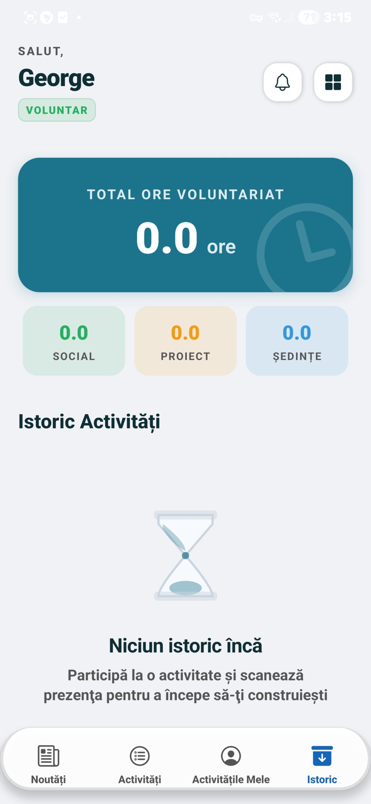 Istoric Activitati